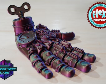 Mão Steampunk impressa em 3D: Caixa de armazenamento articulada Flexi Factory
