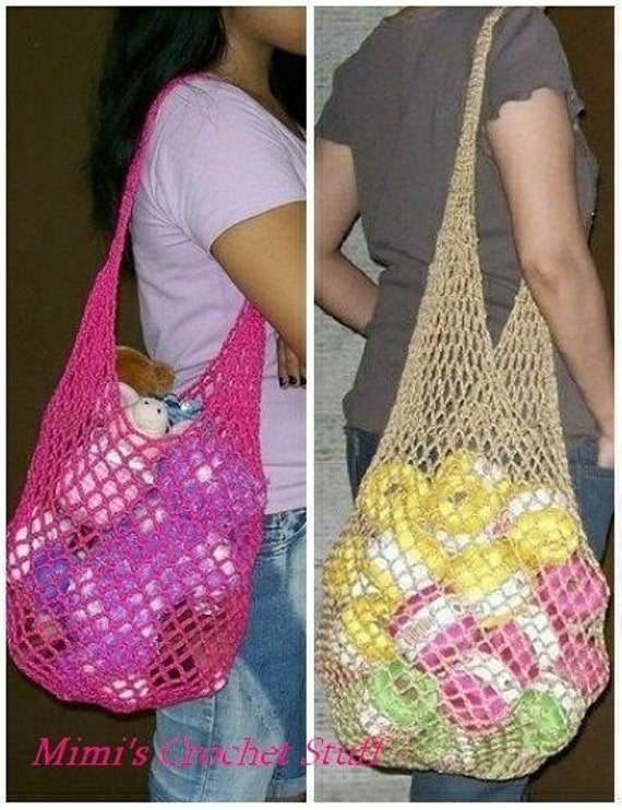 crochet mesh bag pattern