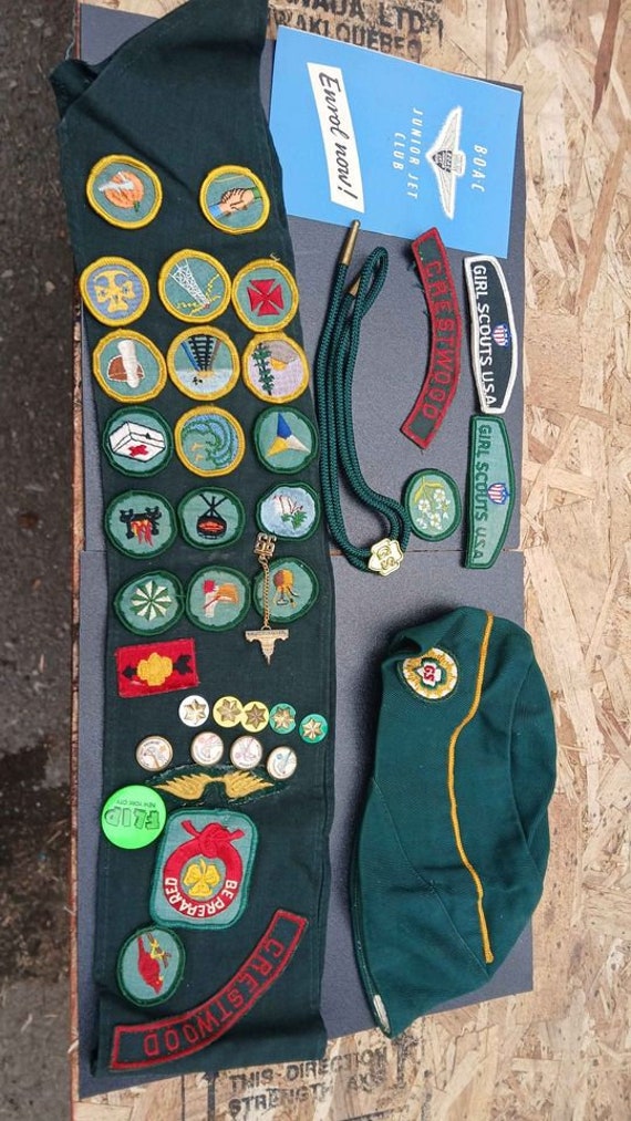 Vintage 70's Girl Scout items