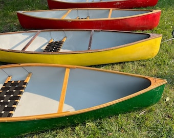 27 lb Solo Fiberglass Canoe