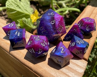 Feywild Party Dice Set plus Chonky Large D20 Dungeons & Dragons TTRPGs