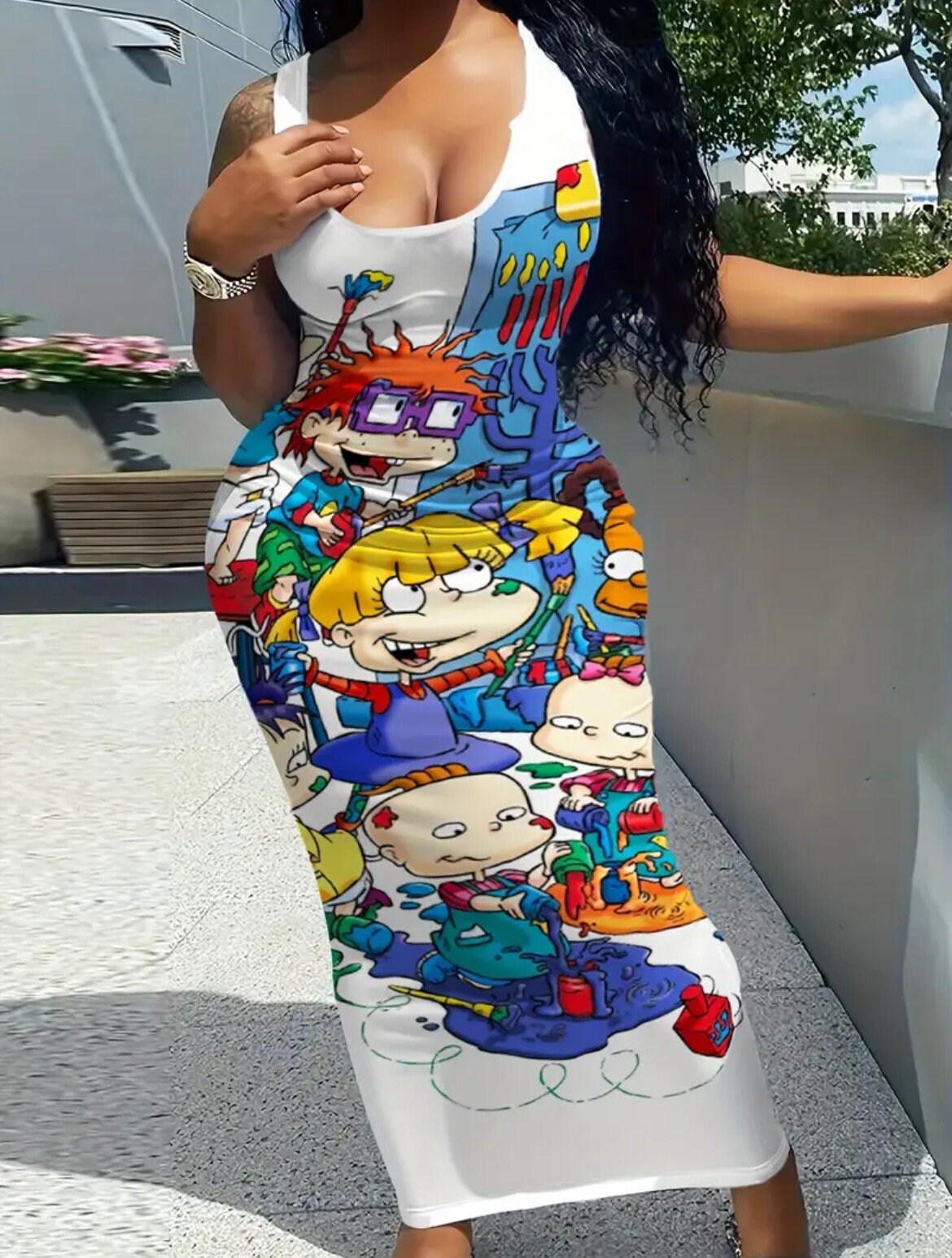 rugrats button up shirt