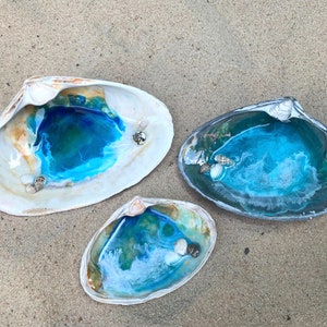 Real Clam Shell Ring Trinket Dish