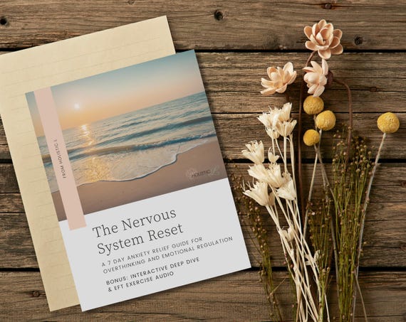 Nervous System Reset Workbook | Anxiety Relief Guide | Stop Overthinking | Emotional Regulation Workbook | EFT Tapping | Instant PDF