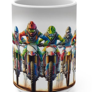 Watercolor Motocross Racing Holeshot Mug 15oz