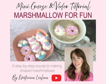 マシュマロビデオチュートリアル、レシピ、DIYデザート、オンラインコース