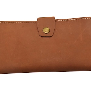 Cartera larga de cuero hecha a mano para hombre, cartera larga personalizada para hombre con múltiples compartimentos, regalo de aniversario para él, regalo de cumpleaños y Navidad