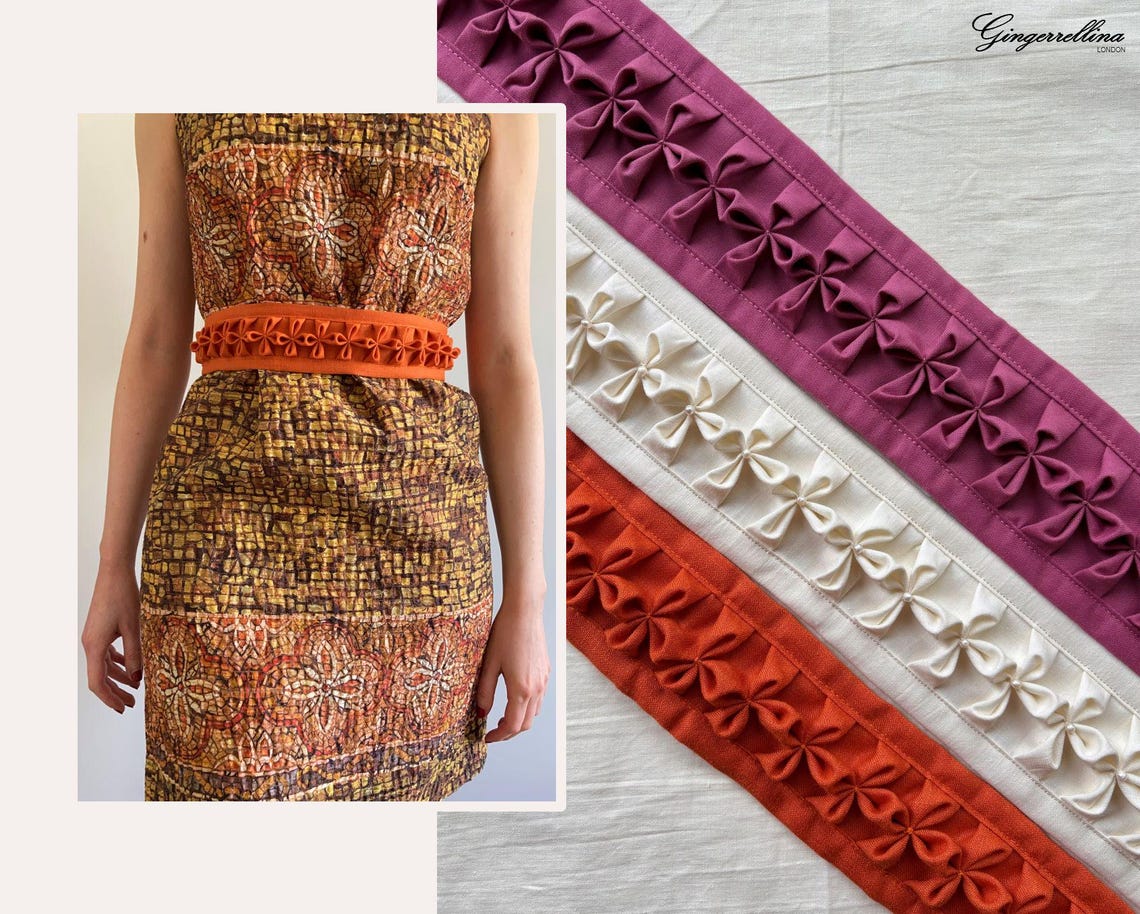 Lancaster Floral Smocked Belt – PDF Sewing Pattern – Sizes XS-5XL ...