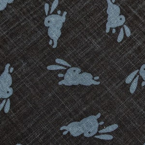 Japanese Novelty - Small Bunnies Over Waves - KW-3375-2A Japanese Novelty - Small Bunnies Over Waves - KW-3375-2A