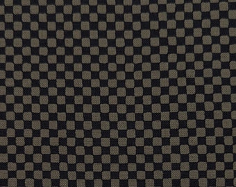 Ichimatsu Checkerboard Sevenberry Japanese cotton fabric 88222-4-5 black