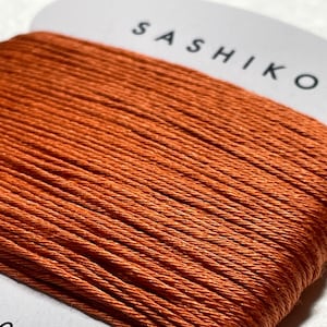 Daruma #214 CARROT Japanese Cotton SASHIKO thread 30 meter skein 20/6
