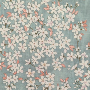 NEW Sakura Blossoms Kobayashi Japanese dobby cotton fabric KTS-6850-C