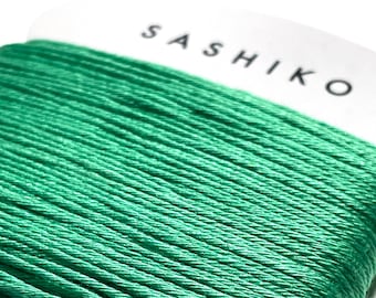 Daruma #207 EMERALD Green Japanese Cotton SASHIKO thread 30 meter skein 20/6