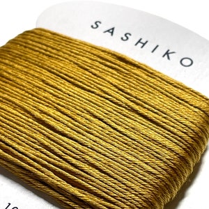 Daruma #220 GOLDEN Tea Japanese Cotton SASHIKO thread 30 meter skein 20/6