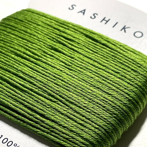 Daruma #227 SPROUT Green Japanese Cotton SASHIKO thread 30 meter skein 20/6