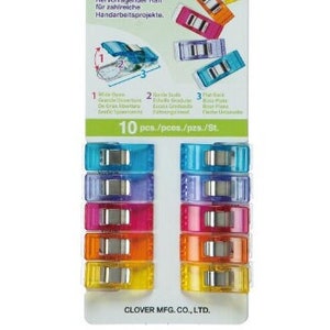 Clover Wonder Clips 10 piece color assortment #3185