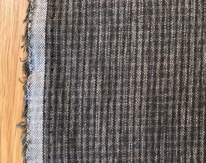 Japanese Yarn Dyed Cotton Taupe Fabric AY100LF1 Dusky Gray Etsy