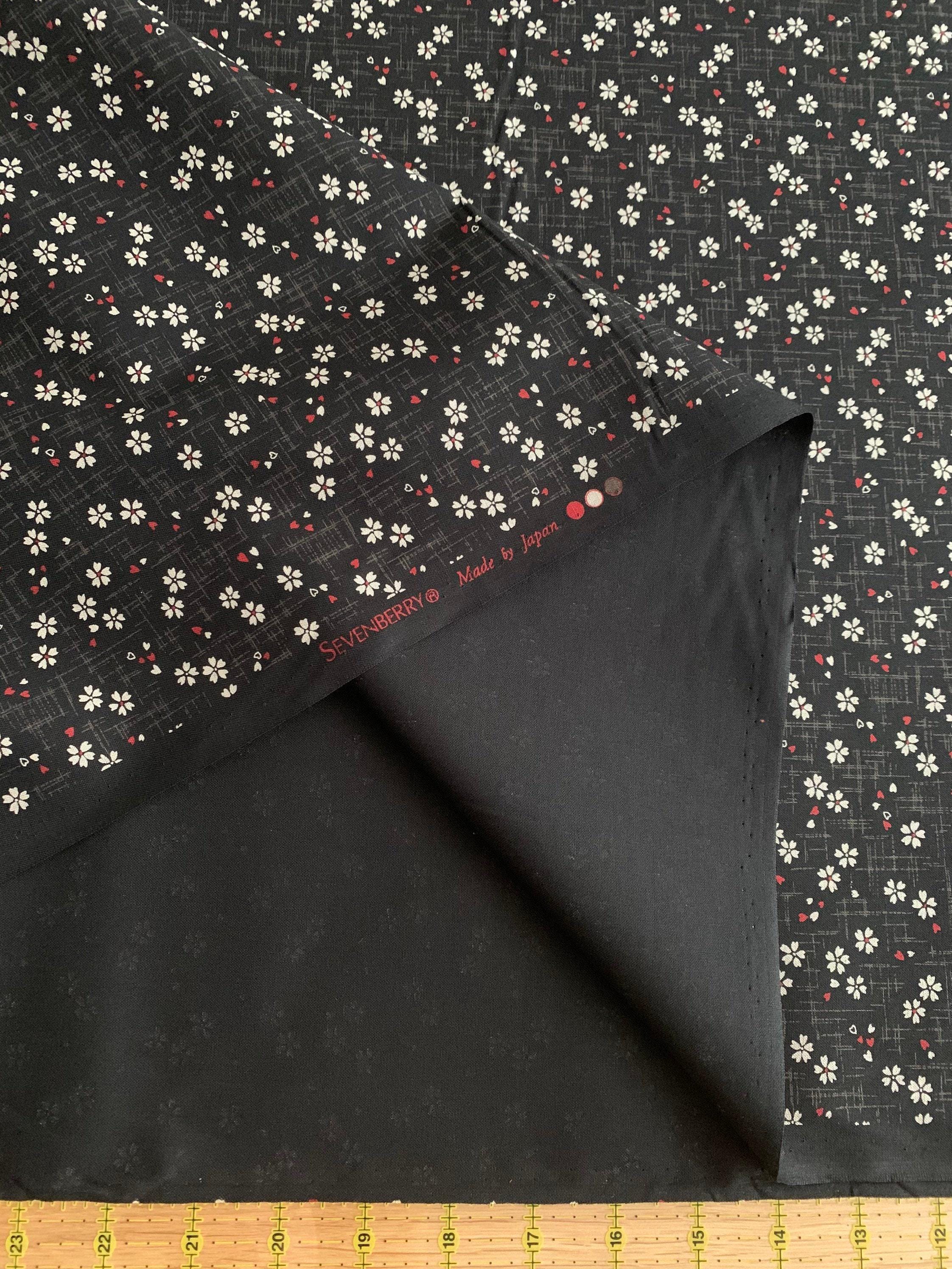 Tiny Sakura Cherry Blossoms Sevenberry Japanese Cotton Fabric