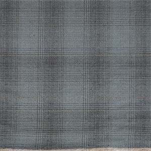 NEW MYD - Glen Check Plaid Cotton Japanese Yarn Dyed Fabric - Medium Blue 24-1-9-B