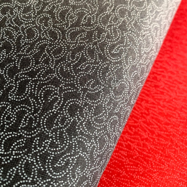 Ombré Kokka Japanese cotton fabric YKA-79100-3D red gray black