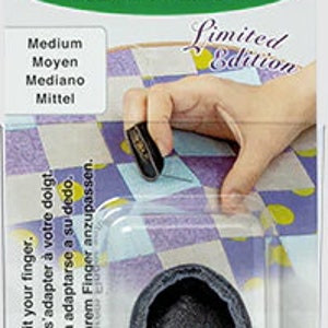 Natural Fit Limited Edition Black Clover Leather Thimble for sewing, quilting, needlepoint, and embroidery image 4