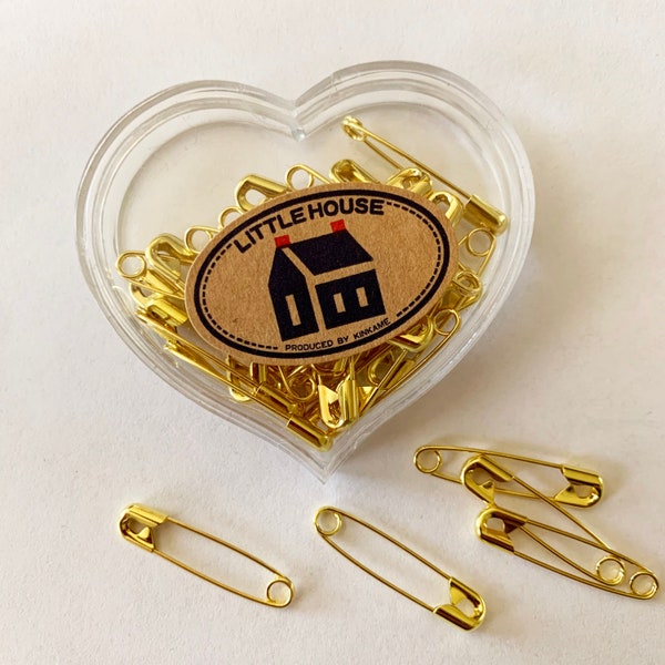 Heart Safety Pin Etsy