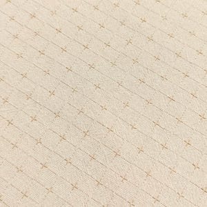 Japanese yarn dyed gridded stitches cotton fabric 4547-350 cream