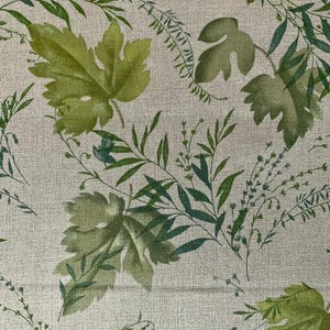 Autumn Leaf Handworks Taupe-ism Japanese printed cotton taupe fabric TS20272-D green