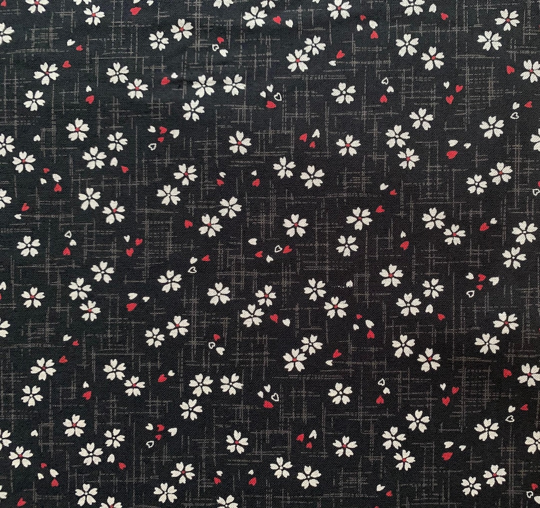 Tiny Sakura Cherry Blossoms Sevenberry Japanese Cotton Fabric
