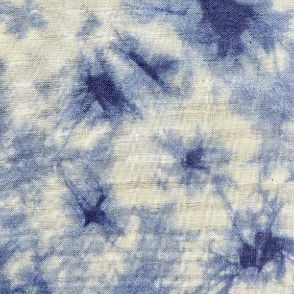 Kokka shibori-style tie-dye Japanese cotton fabric LGA-41070-1-A blue