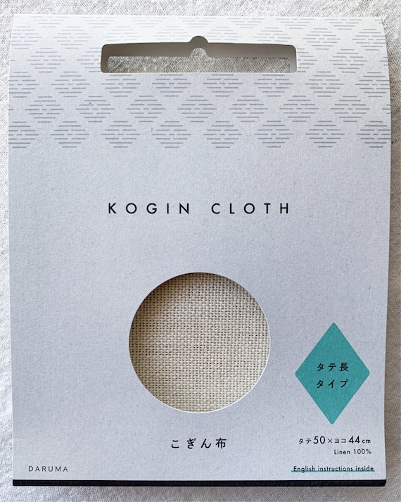 Daruma Kogin Cloth Natural Linen 50 x 44 cm Daruma Kogin Cloth Natural Linen 50 x 44 cm