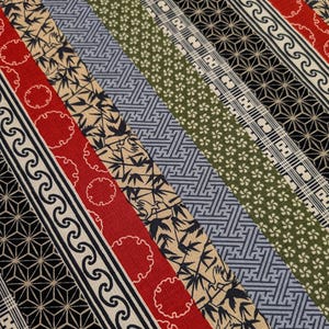 Striped Traditional Patterns Hokkoh Japanese dobby cotton fabric 1025-105-5 A