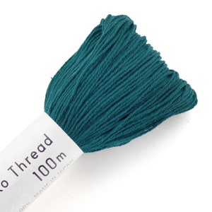May include: A teal blue spool of embroidery thread labeled "Ko Thread 100m Made in Japan".