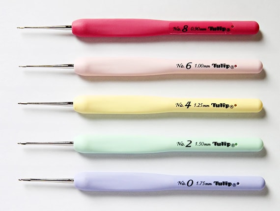 Tulip SUCRE Steel Beading Crochet Hook With Cushion Grip Choose