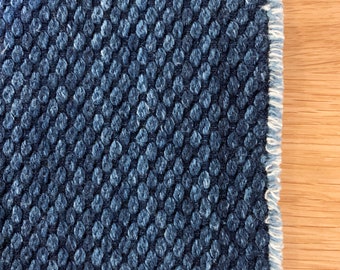 Kendo cloth Japanese Indigo cotton fabric 4400 natural aizome blue
