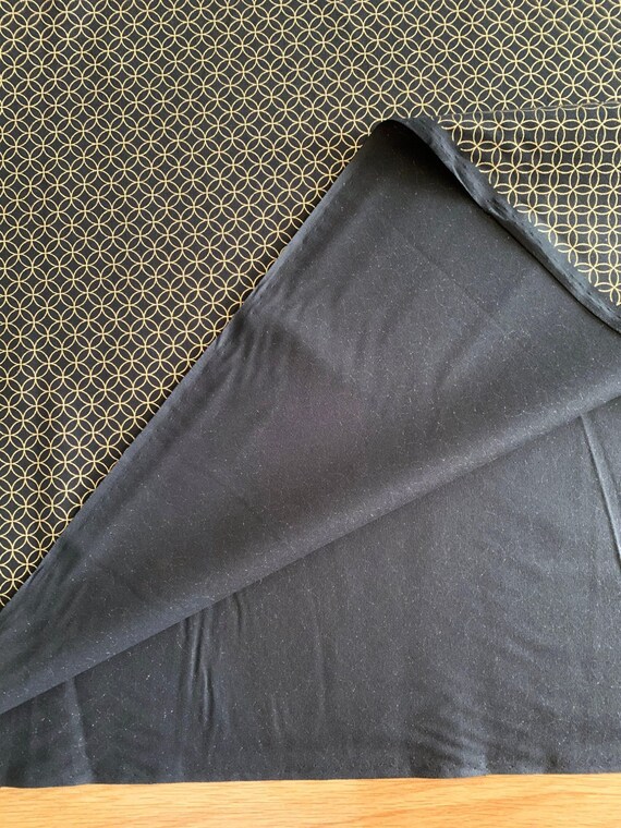 Golden Shippo Circles Sevenberry Japanese Cotton Fabric 88337-3-5