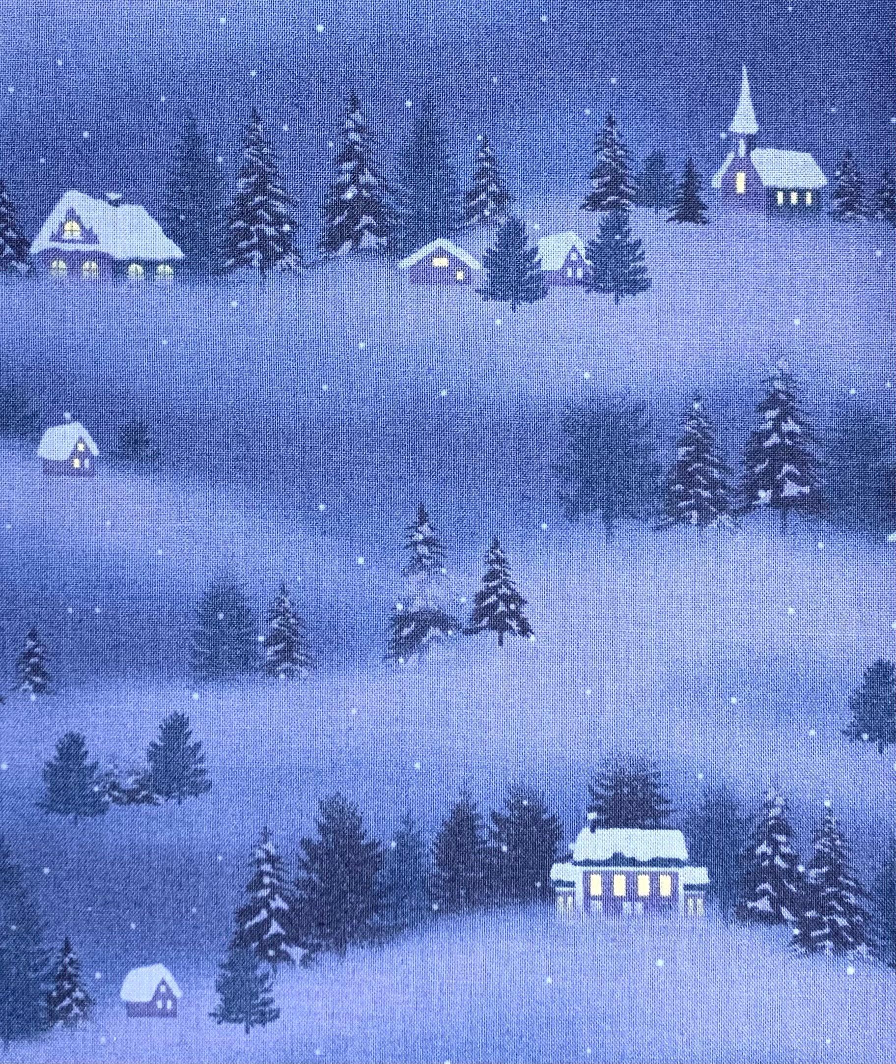 Handworks Fabric X'mas by Yoko Oodachi Japanese Cotton Fabric