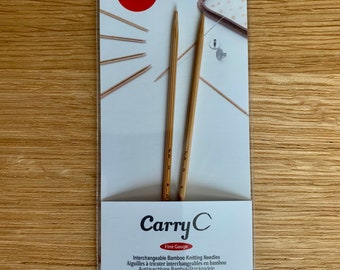 Tulip CarryC FINE GAUGE Interchangeable Bamboo Knitting Needles - choose your size