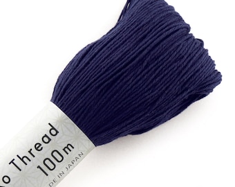 Olympus Color #103 Japanese sashiko thread indigo navy blue 100 meter skien