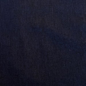 Solid color single gauze Kokka Japanese linen cotton fabric NFA-7510-1 deep blue