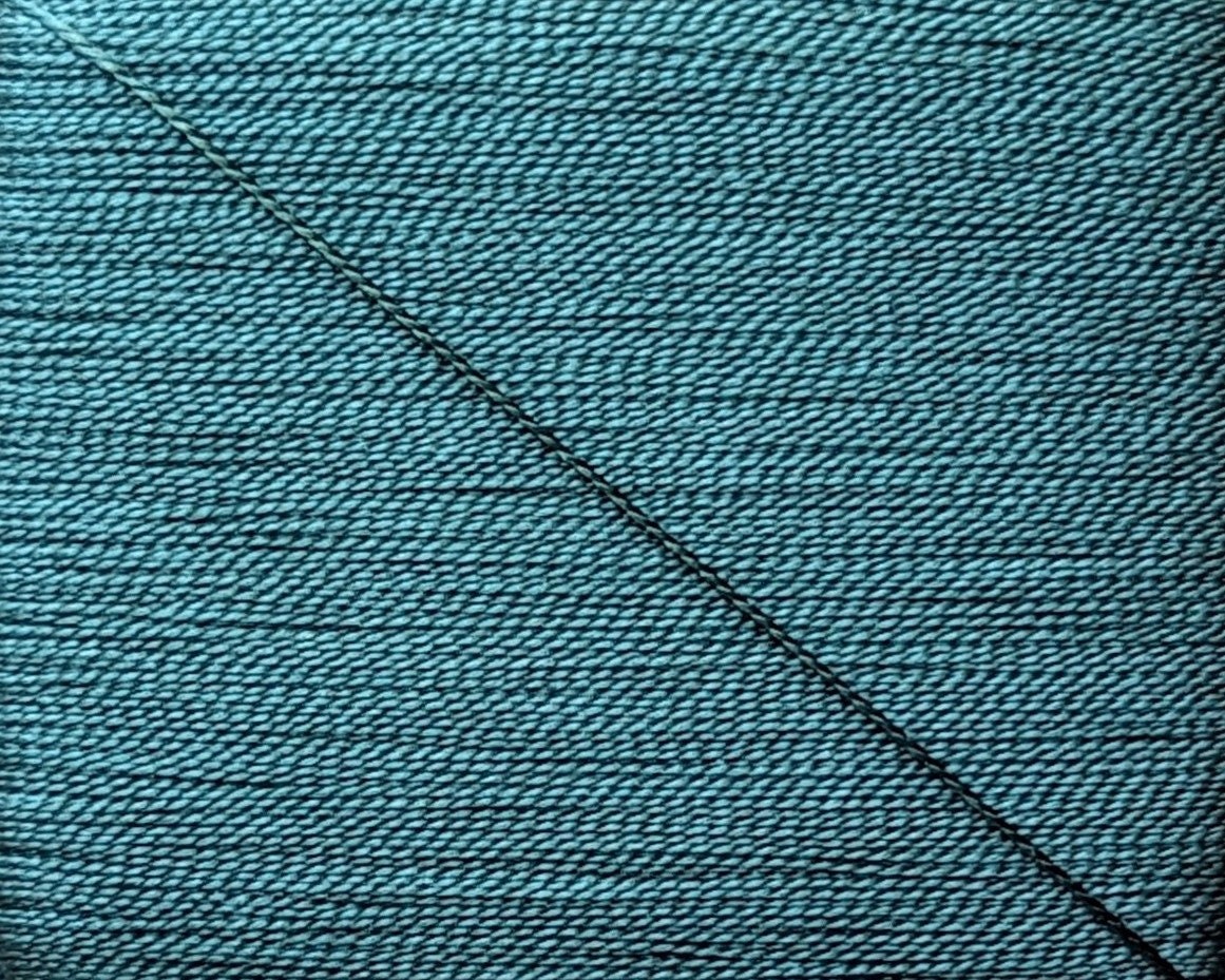 Color #102 Dark Turquoise Kinkame Silk Hand Sewing Thread 80