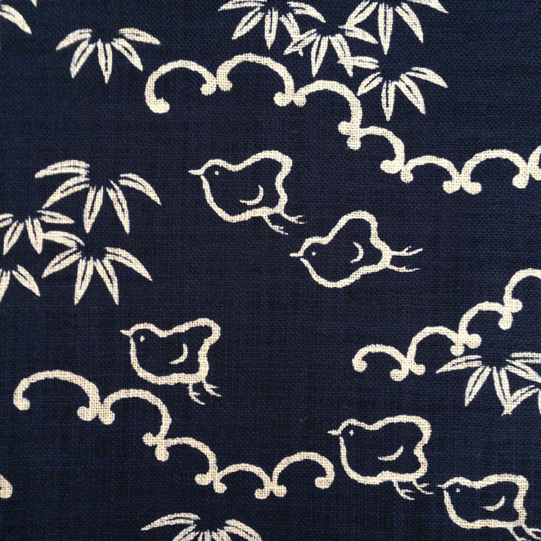 Sevenberry Chidori Little Bird Japanese Cotton Fabric 88223