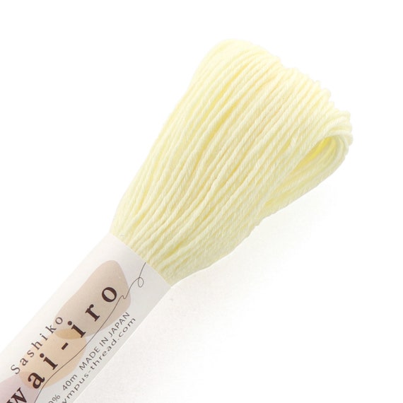 Olympus Sashiko Awai-Iro Thread A2 Lemon Chiffon Olympus Sashiko Awai-Iro Thread A2 Lemon Chiffon