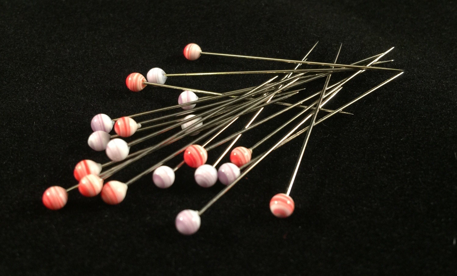 Épingles De Couture à Tête En Verre Tulip - Multicolores - Pour Marquer Les Tissus - Résistantes à La Chaleur - Boîte