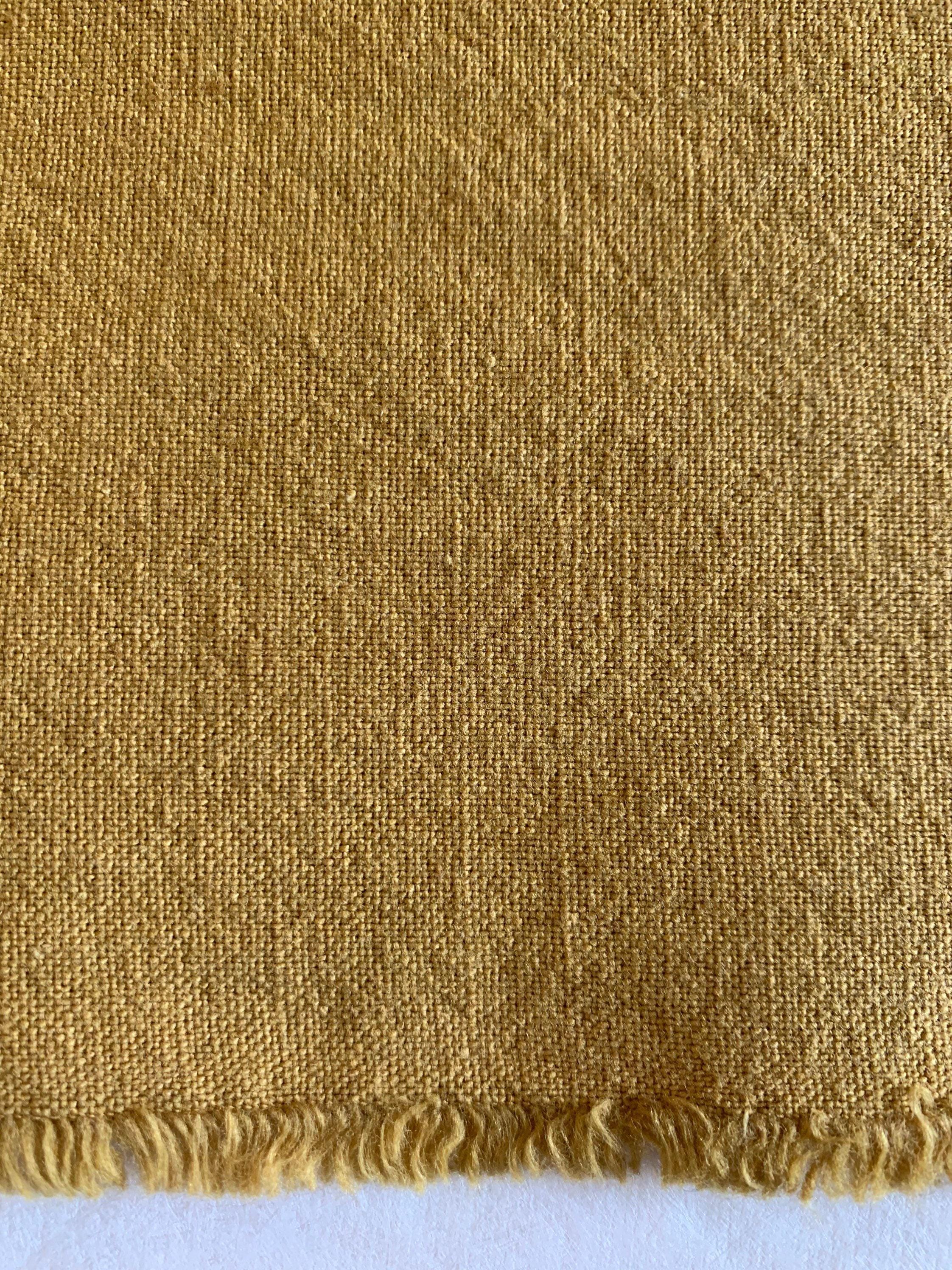 Cosmo Mustard Yellow Japanese Cotton Linen Blend Canvas AD5188-24