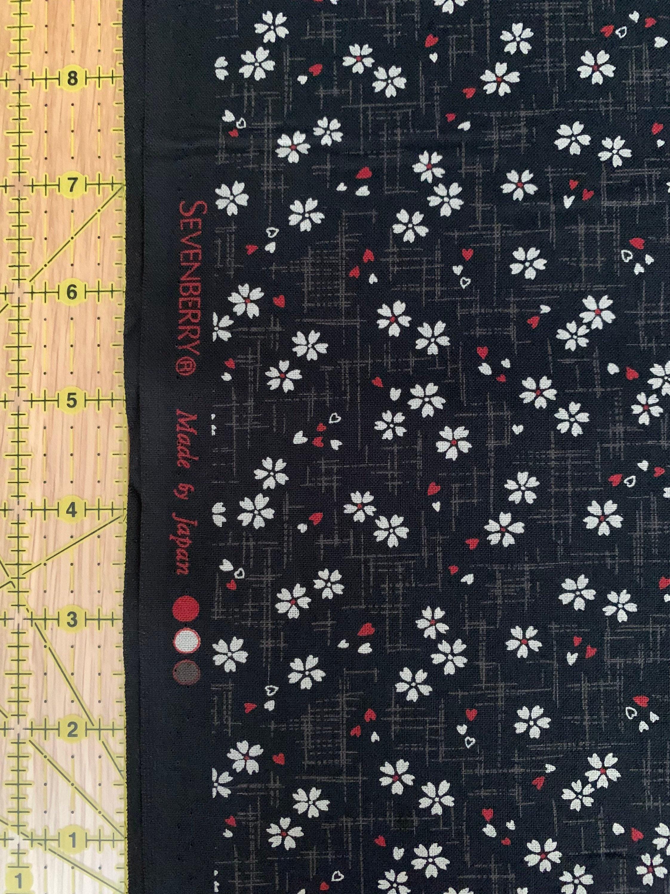 Tiny Sakura Cherry Blossoms Sevenberry Japanese Cotton Fabric