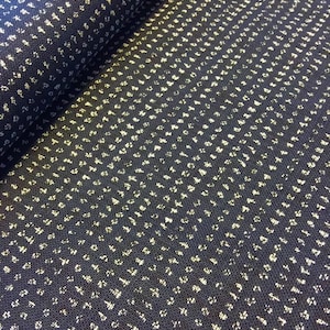 Sevenberry rustic tiny dot &quot;kasuri&quot; style navy indigo blue Japanese cotton fabric 88223-17