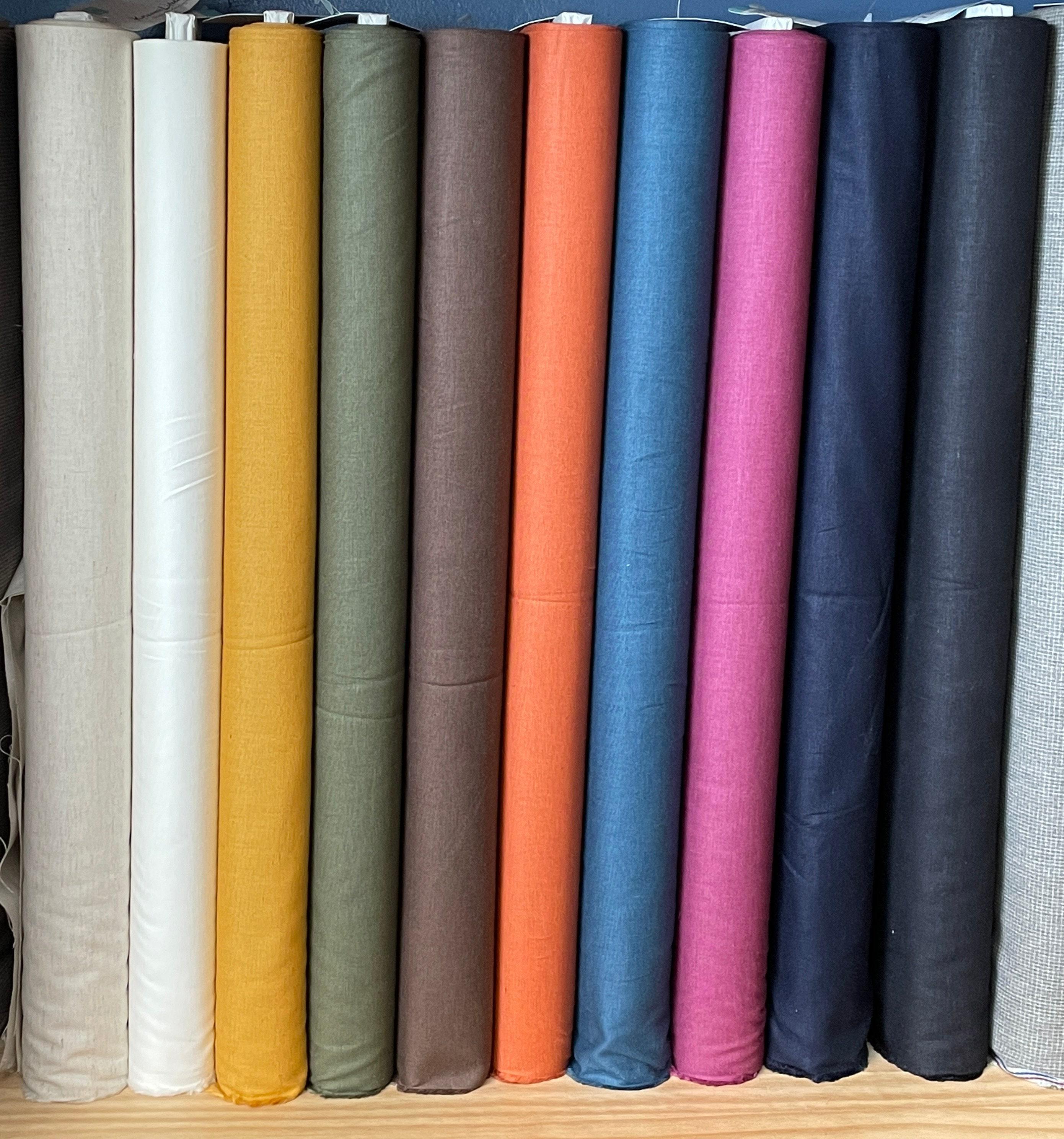 小物 NIMNIMDUAI THICK LINEN SOLID 9 Koizumi Momen-t Solids in Cocoa Brown Cotton Linen Fabric