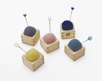 Cohana Japanese Mini Masu Pincushion - choose your color