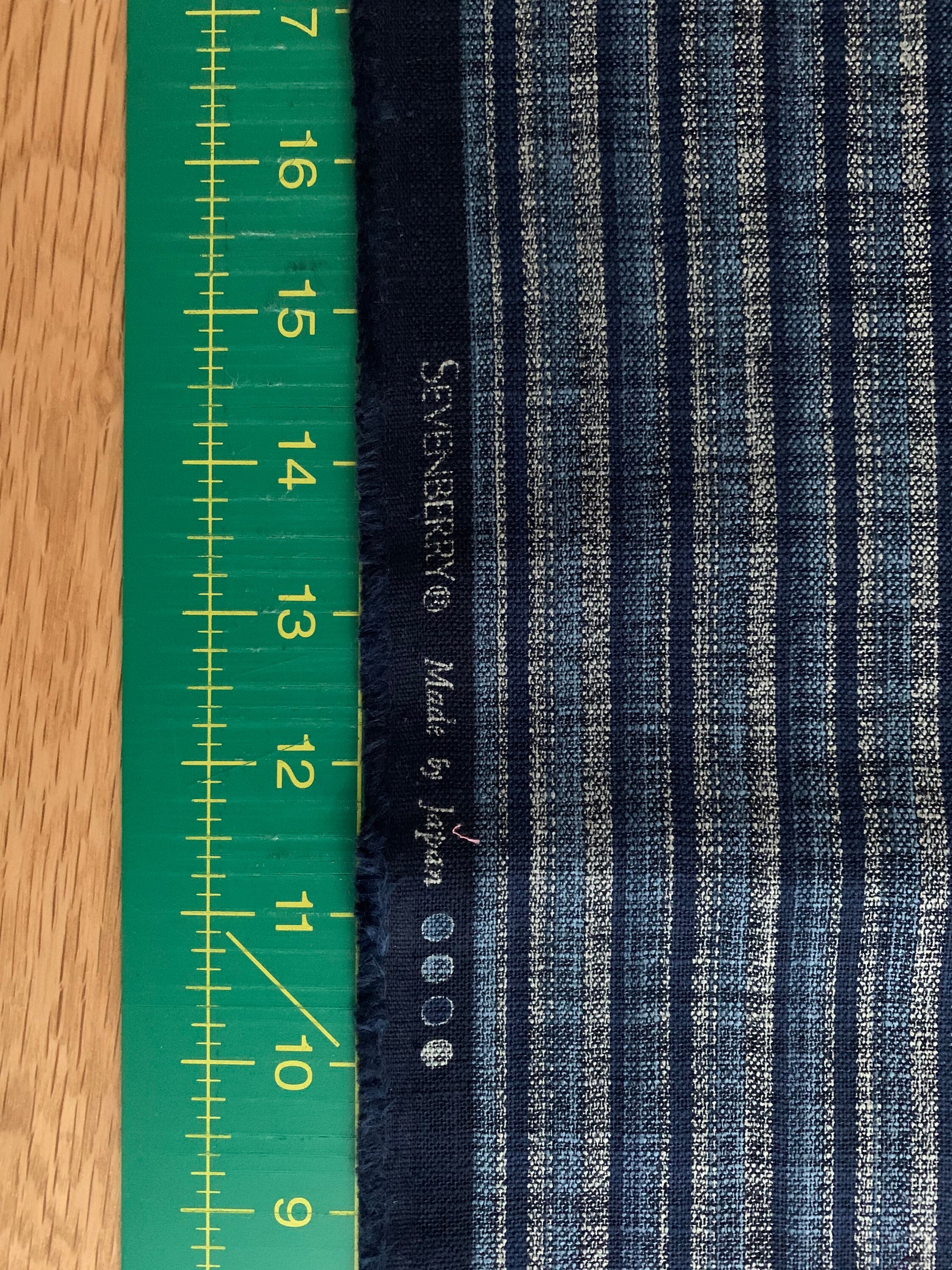 Rustic Stripe Sevenberry Japanese Cotton Dobby Fabric - Etsy